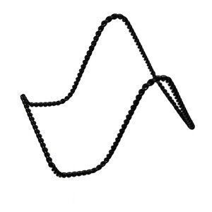 Elegant Black Twisted Metal Stand for Books or Pictures